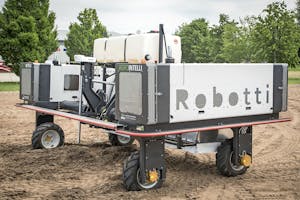 Twee Robotti veldrobots van AgroIntelli komen dit voorjaar naar Groningen, waar ze worden ingezet voor robotloonwerk