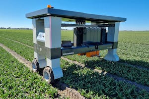 Robot One van Pixelfarming Robotics is een multifunctionele veldrobot met een aantal camera's voor onder meer beeldherkenning van planten. - Foto's: Misset