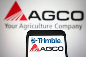 Softwarefabrikant Trimble gaat een joint venture aan met trekkerconcern Agco. Doel is boeren beter te kunnen bedienen in de precisielandbouwmarkt, ongeacht welke merken machines en werktuigen ze gebruiken. - Foto: SOPA Images/ANP